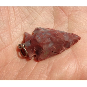 Red Agate Arrowhead Pendant A Bead