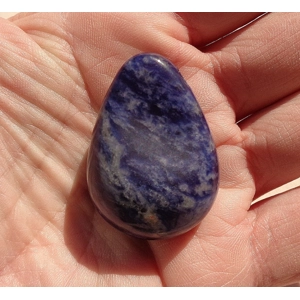 Sodalite Tear Drop Pendant 1.5 Inch 38mm Blue E