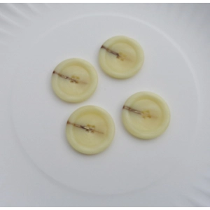 4 Large Ivory Coat Buttons 31mm 1 1/4 Inch 017