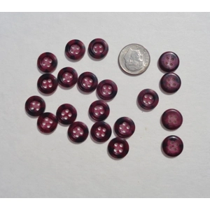 Burgundy Shirt Buttons 12mm 7/16 4 Hole Round Sewing D20