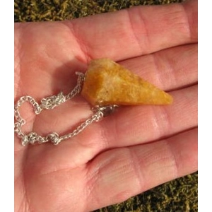 Golden Quartz Pendulums Crystal Dowsing 9 Inch B
