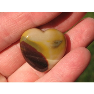 Mookaite Jasper Small Heart Palm Stone J