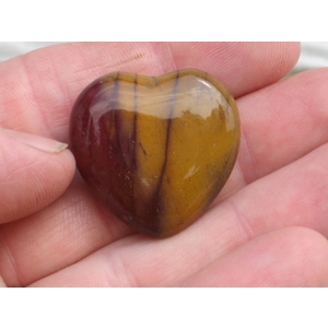 Mookaite Jasper Small Heart Palm Stone L