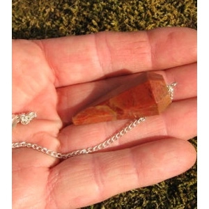 Red Jasper Pendulum Gemstone Dowsing 9.25 B