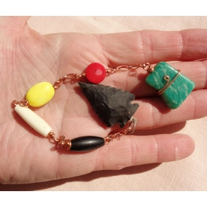 Handmade Gemstone Pendulum Four Directions