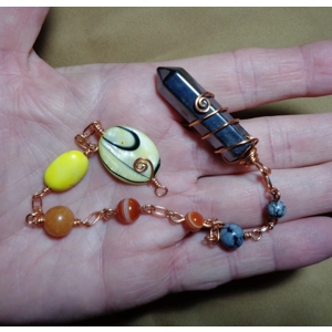 Handmade Gemstone Pendulum Out of the Darkness