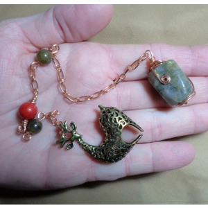 Handmade Gemstone Pendulum The Seeker Dowsing