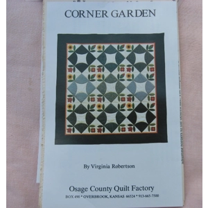 Corner Garden Quilt Pattern 45 Inch Quarter Circles