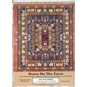 Down on the Farm Quilt Pattern Applique Animals