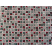 Primitive Green Checker Fabric 45 Inch Wide Yard