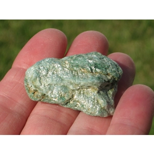 Fuschite Raw Stone Crystal Green Energy Work H