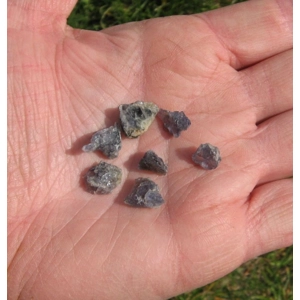 Iolite Raw Crystals Gemstone 7 Pcs Energy Work A