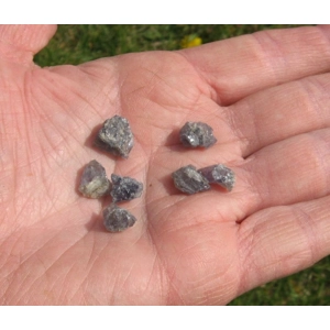 Iolite Raw Crystals Gemstones 7 Pcs Energy Work B