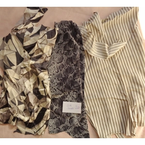 Silk Scrap Fabric Lot Reclaimed clothing 3 oz Crafting S10
