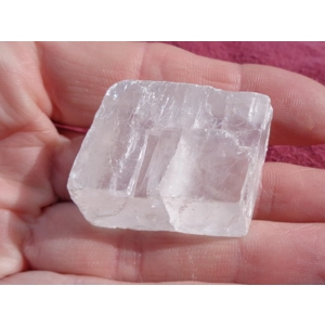 Optical Calcite Raw Iceland Spar Crystal AA