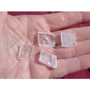 Optical Calcite 4 Pcs Iceland Spar Crystal Gridding L