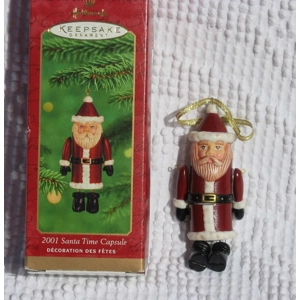 Hallmark Keepsakes 2001 Santa Time Capsule Ornament