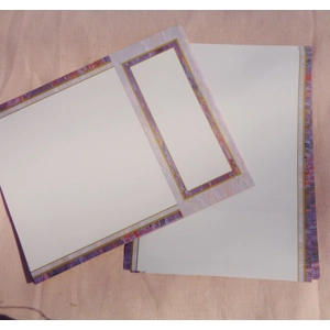 Tri-fold Brochure Paper Purple Marble Stationery 45 Sheets