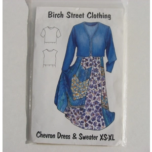 Birch Street Clothing Dress Sweater Pattern XS, S, M, L, XL A line