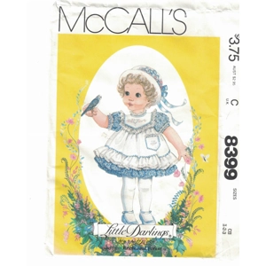 McCalls 8399 Little Darlings Childrens Sewing Pattern Pinafore Dress