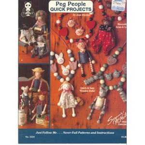 Peg People Quick Projects Booklet Wooden Jewelry Animals People