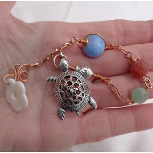 Handmade Gemstone Crystal Pendulum Whispering Waters