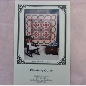 Royal Roses of Lancaster Quilt Pattern 48 Square