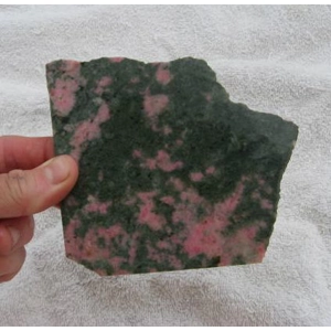 Rhodonite Slab Raw Gemstone Rock 4.75 Inch