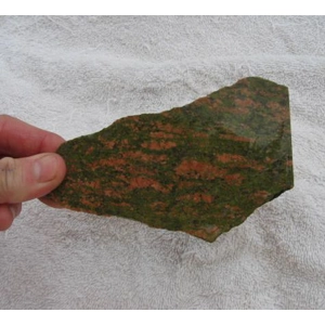 Unakite Slab Stone Raw Rock 5.25 Inch