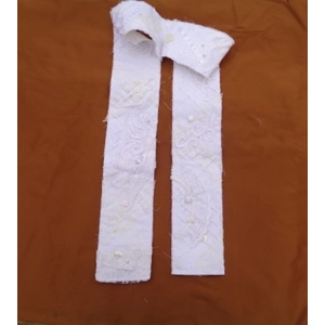 Snippet Fabric Roll 40 Inch Bellyband White B018