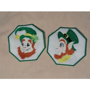 2 Coffee Cup Mug Rugs St. Patricks