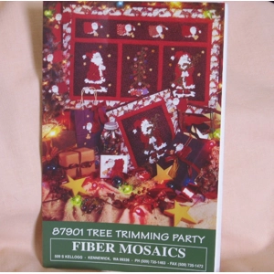Tree Trimming Party Pattern Santa Samplers Quilt Craft Ornaments