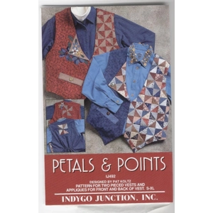 Petals and Points Quilt Vest Pattern Small - XL Applique
