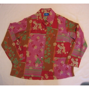 JH Collectibles Blouse 50 Chest Floral Plus Size 1 Pink Red