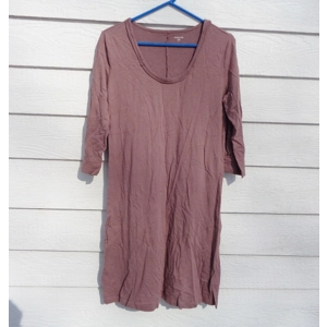 Garnet Hill Rolled Neckline Dress Medium 36 Chest Stretch Knit