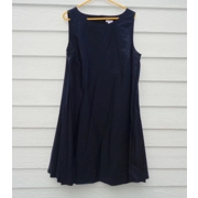 J. Jill Pleated Navy Blue Dress NEW 2X