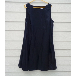 J. Jill Pleated Navy Blue Dress NEW 2X