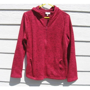 Bobbie Brooks Hoodie Jacket XL 43 chest NWT Dark Pink Swea..
