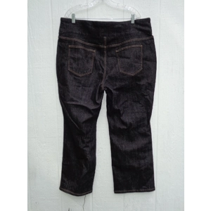 D & Co Denim & Company Black Jeans 22WP 43x29 Stretch Pockets EUC