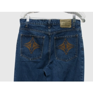 Jordache Blue Jeans 11/12 32x32 Embroidered Denim