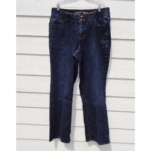 Lane Bryant Dark Blue Jeans 16 Average 36x31 Tummy Tech EUC