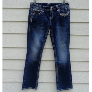 Vigoss Slim Boot 11 12 Blue Jeans New York Boot Damage