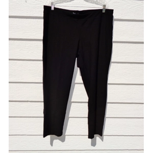 Eileen Fisher Viscose Black Pants XL Pull On 39 Waist 021