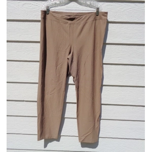 Eileen Fisher Viscose Pants XL Tan 38 Waist 022