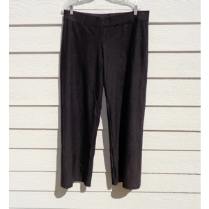 Eileen Fisher Black Viscose Pants L 36 Waist 042