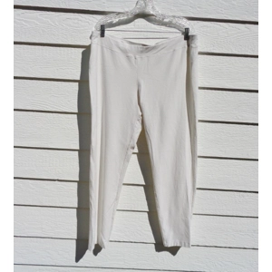Eileen Fisher Ivory Tapered Pants XL 39 Inch Waist 044