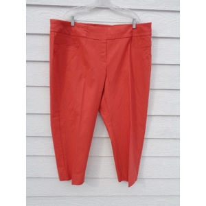 Valerie Stevens 24W Tangerine Cropped Pants NWOT 46x26 Capris