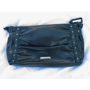 White House Black Market Black Studded Clutch Purse Large Bag