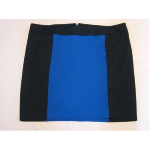 Lane Bryant Knit Skirt 24 Black Blue 46 Inch Waist