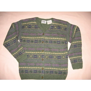 Northern Reflections Sweater Avocado Green M Medium Wool